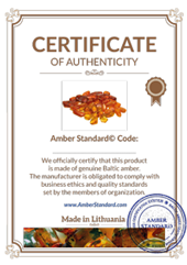 amber authenticity tags certificates labels